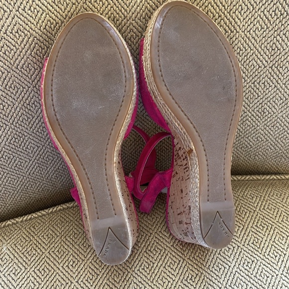 Prada Hot Pink Espadrille Wedge Sandals, 38 - Picture 13 of 16